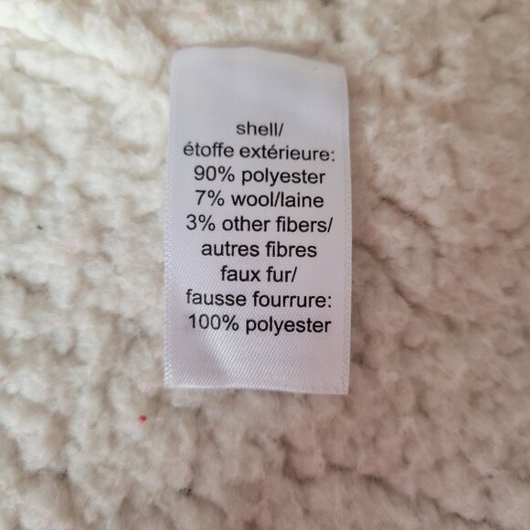 Maurices Plaid Sherpa Lined Open Front Vest, Women’s L, Wool Blend Flannel EUC - Picture 4 of 6